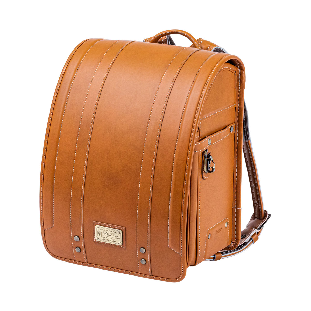 バンビ鞄工房 新品未使用 キャメル 小花柄