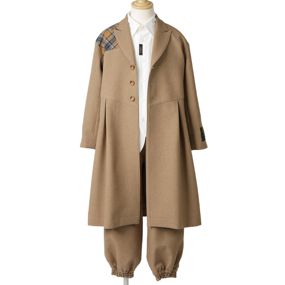 キッズウエア ロングジャケット＆パンツ セットアップ ブラウン 120・130　入学式などにオススメ　フォーマル　デイリー 538106