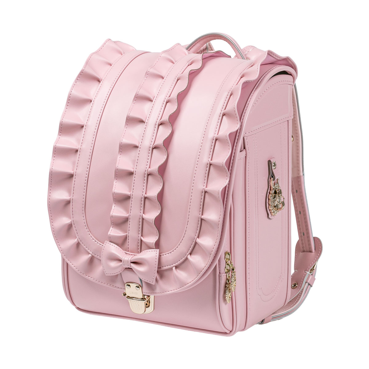 メルティーフリル ランドセル 2027年モデル 半かぶせタイプ ミルキーピンク