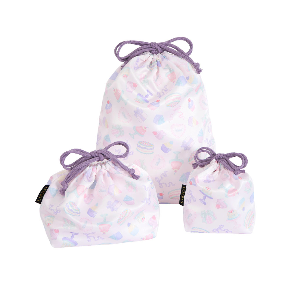 巾着ポーチ 大中小 3点セット Melty メルティー 送料無料