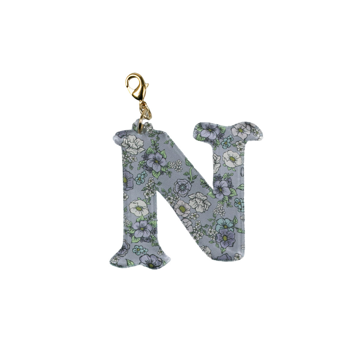 【予約：3月上旬以降発送】シェリーローブ アクリルチャーム アルファベット N ポスト便送料300円