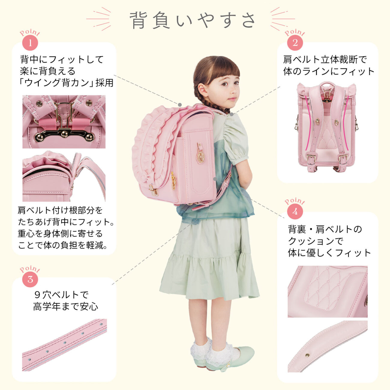 リリコ ランドセル 女の子 男の子 機能性 高品質 背負いやすさ