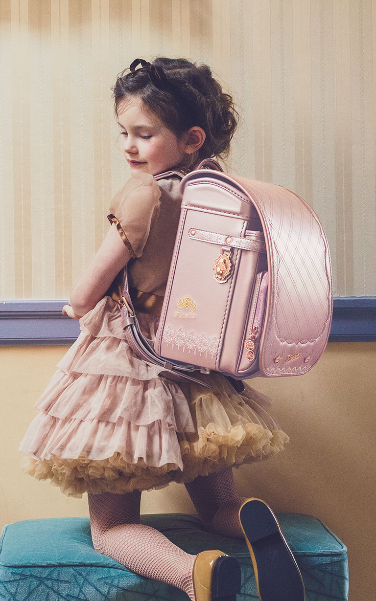 ランドセル女の子ワンタッチロックA4対応パールパープル紫