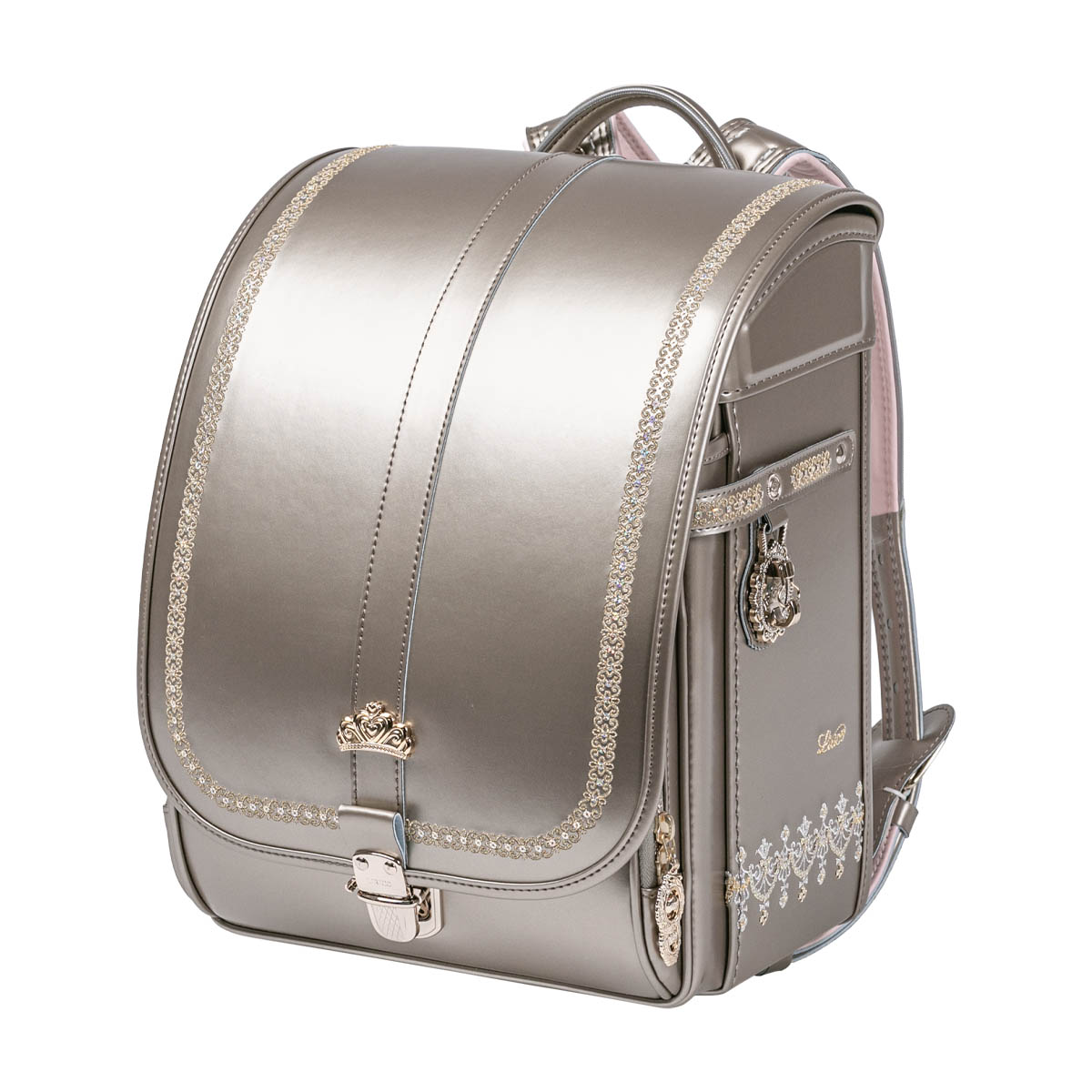 ランドセル ジュエル シルキーゴールド 半かぶせタイプ リリコ ジュエリーをまとったような気品あるエレガントな女の子ランドセル