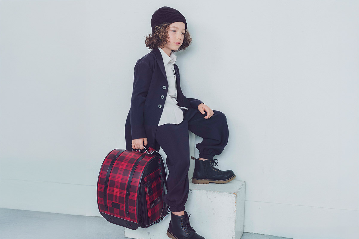 ランドセル CFカスタム リリコ チェックの格子が描き出す、モードなスタイルの男の子ランドセル