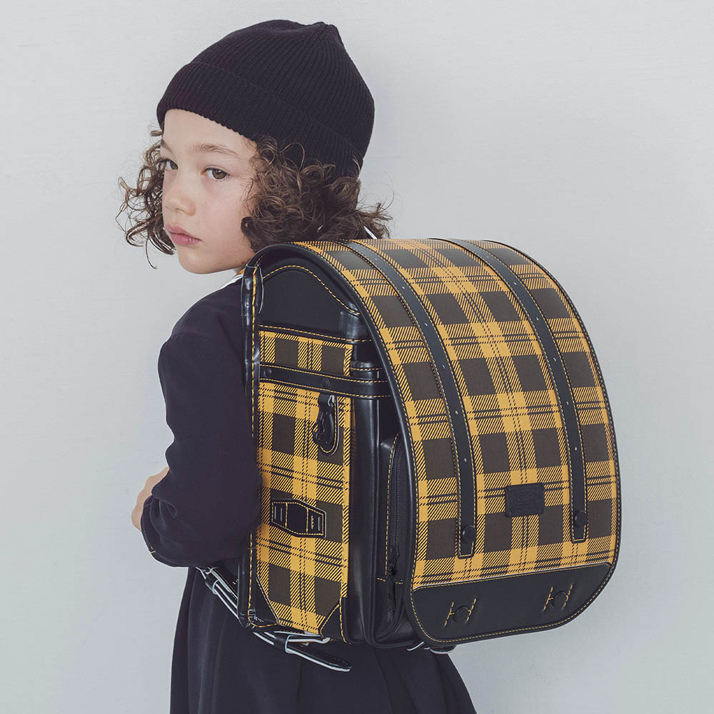 ランドセル CFカスタム CFイエロー リリコ チェックの格子が描き出す、モードなスタイルの男の子ランドセル