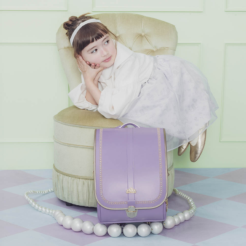 ランドセル ジュエル パールサファイア 半かぶせタイプ リリコ きらめくジュエリーをまとったような気品あるエレガントな女の子ランドセル